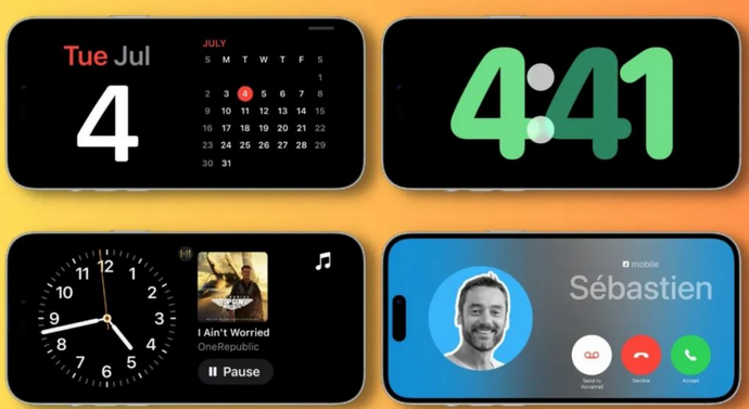 忻府苹果手机维修分享iOS17横屏充电待机显示有什么好处 