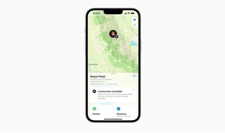 忻府苹果14维修分享iPhone14系列中 FindMy功能通过卫星分享位置方法教程 
